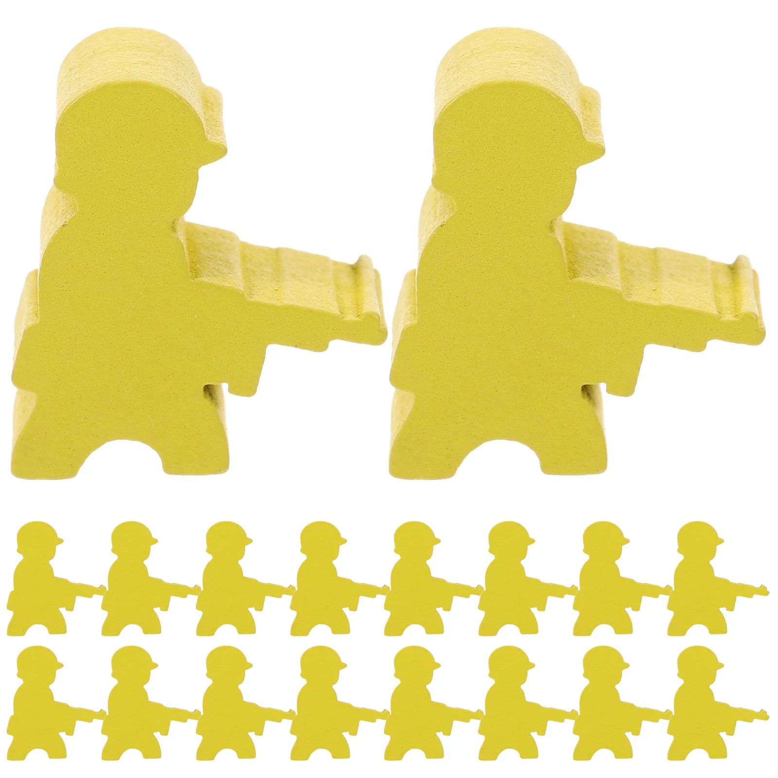 

20pcs Wooden Chess Pieces Small Chess Pieces Entertainment Board Game Supplies