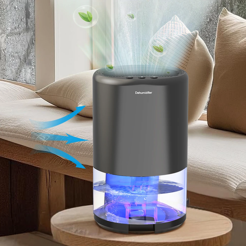 Air Dehumidifier 1000ML Portable Mute Moisture Absorbers Machine Air Dryer For Home Bedroom Office Deodorizer Anti-Mildew Dryer
