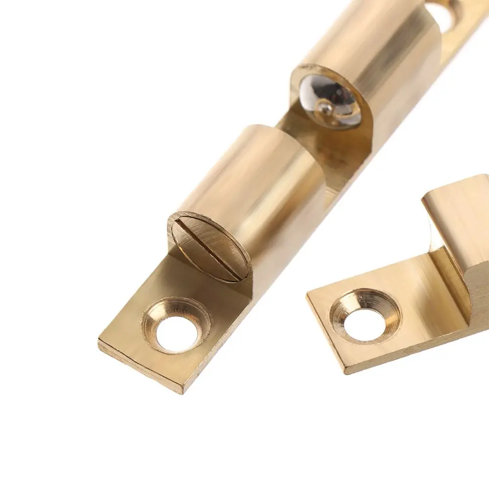 Brass Door Stop Lock Buckle Cupboard Roller Catch Touch Push Damper Buffer With Screws Furniture Fittings Hardware door catches door stops cabinet door stop cabinet door buffer