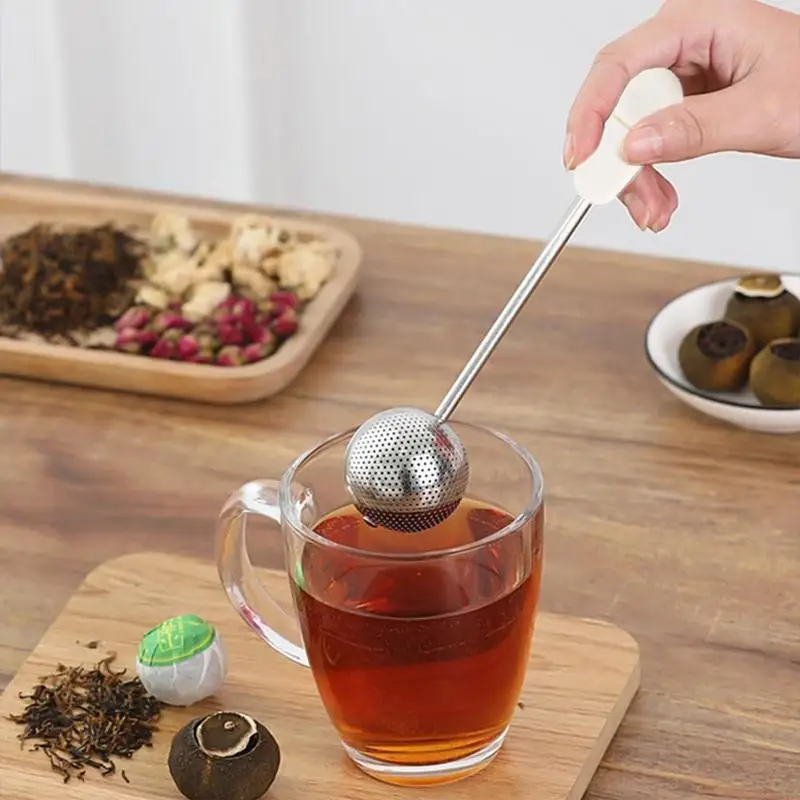 Tea Ball Strainer Stainless Steel Tea Leak Maker Accessories For Drinkers Loose Leaf Infuser Diffusers For