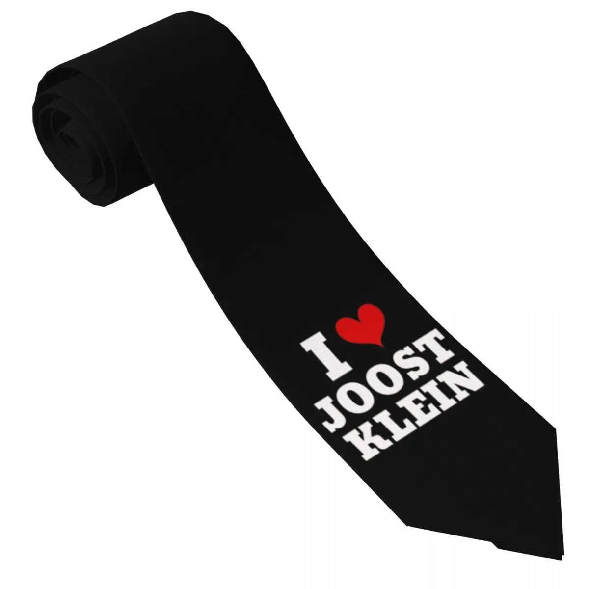 I Love Joost Klein Eurovisions 2024 넥타이, 남성용 우아한 넥타이, 고품질 칼라 넥타이, 맞춤형 DIY 넥타이 액세서리