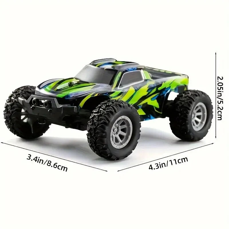 1:32 RC카, 최고 속도 20 km/h, 2.4Ghz 고속, 모든 지형 오프로드 전기 장난감 자동차, 남아 및 여아에게 이상적인 선물