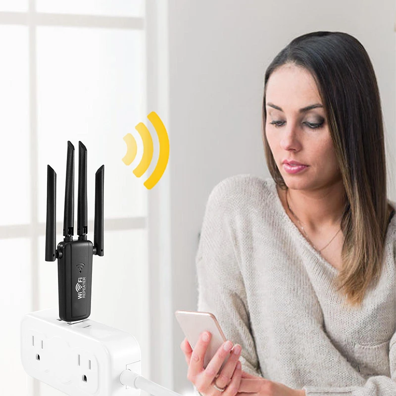 2.4G 300Mbps 무선 USB WiFi 리피터(4개 안테나 포함) 장거리 Wi-Fi 신호 확장기 고속 카드 수신기