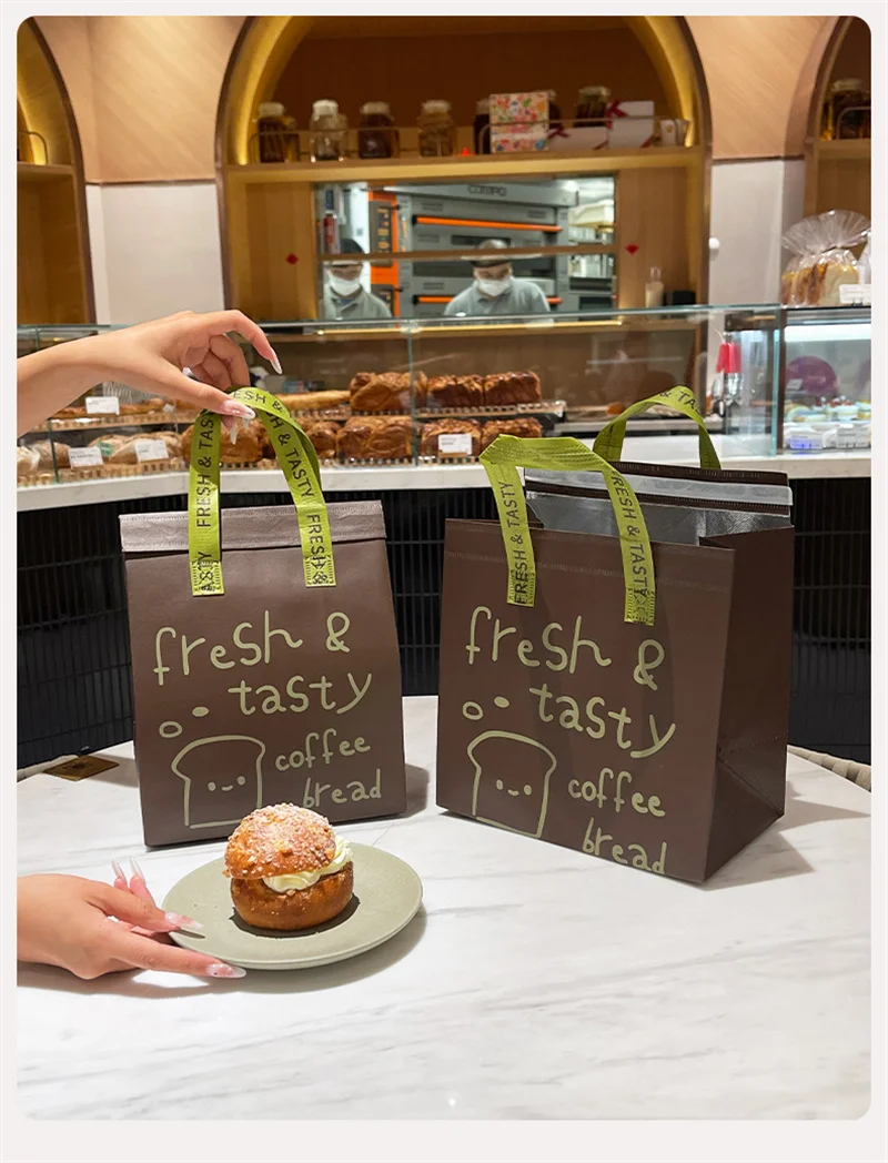 Brown Insulated Tote Bags 🥡 – Reusable Non-Woven Food Delivery Pouches for Hot and Cold... - SKU ITB01015 - UGI Packa...