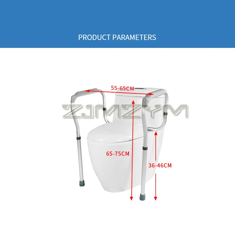 Toilet Safety Rail Bathroom Safety Toilet Assist And Adjustable Grab Bar For Bathroom Accessories Antislip Elderly Handle