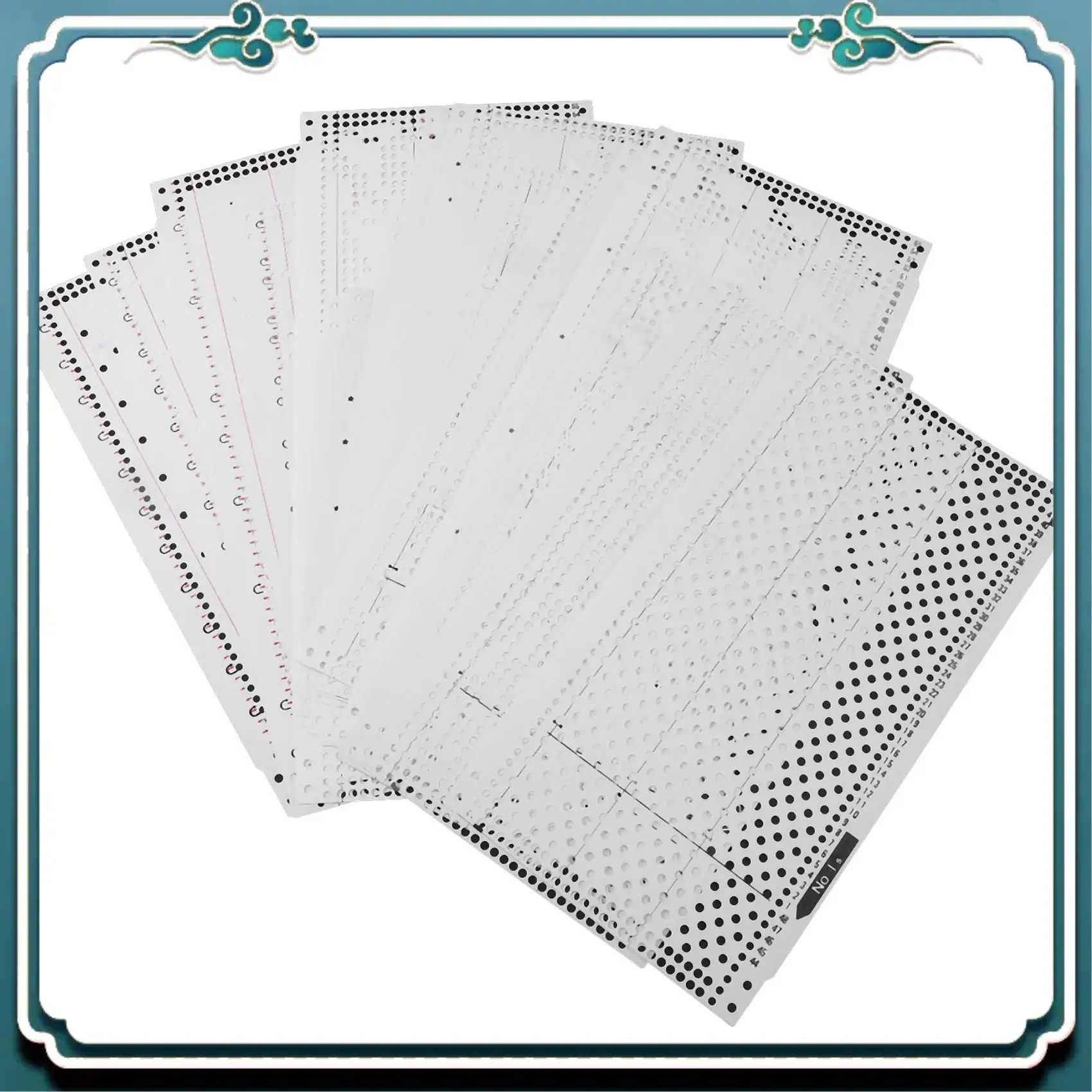 20-Piece Pre-Punched Card Set For Brother Knitting Machines – Fits KH860, KH868, KH830, KH836 & More