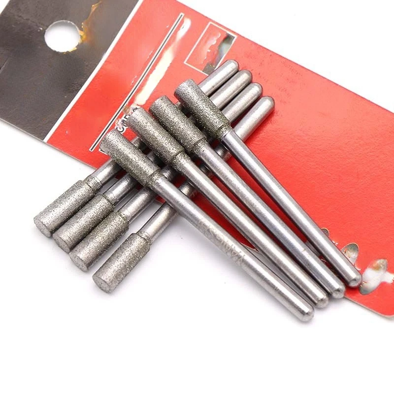 

Шлифовальная головка цилиндрического типа, абразивное колесо, Нефритовый ювелирный браслет, инструмент для полировки стекла, резьбы по камню, сверла 3 мм