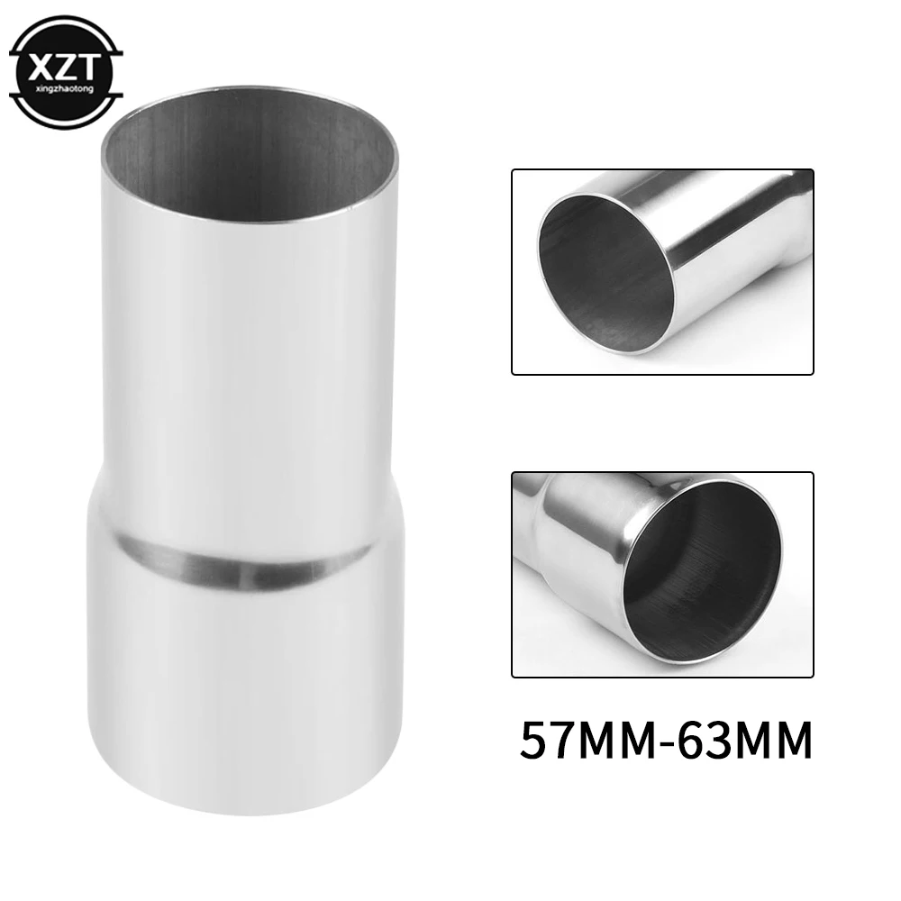 51mm 63mm 57mm 76mm Universal Stainless Steel Car Exhaust Reducer Connector Pipe Tube Adapter Exhaust Assembly Car Accessories exhaust assembly