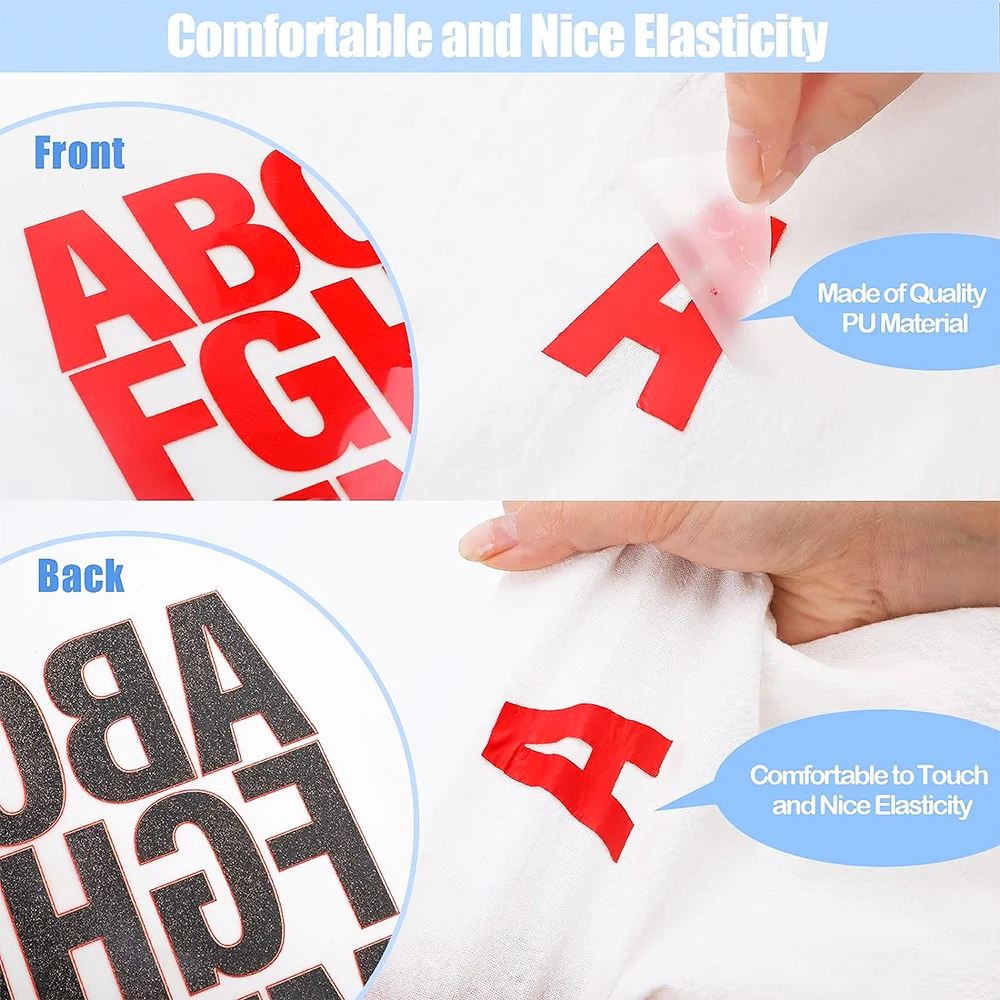 Heat Transfer Vinyl Self Adhesive 26 Letters cut Film DIY Handmade Iron-on HTV T-Shirt Textiles Bag Hats Crafts Home Supplies