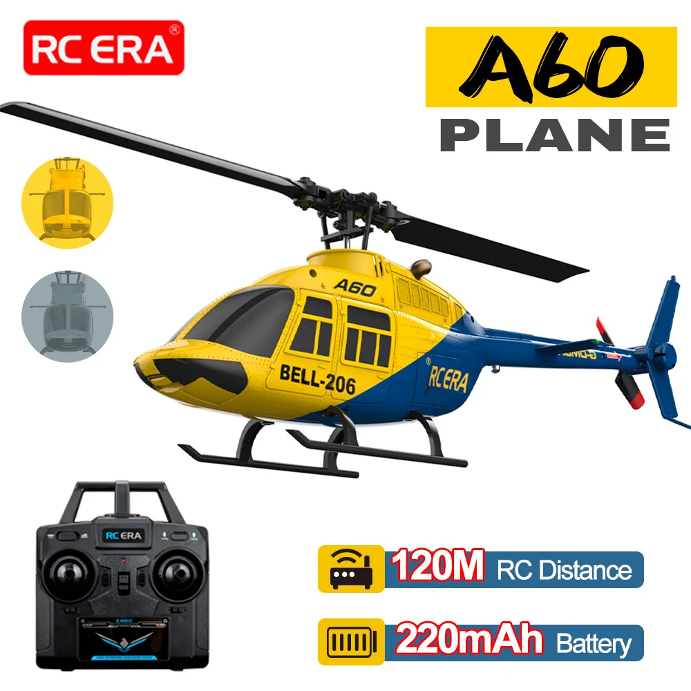 RC ERA A60 Helicóptero Escala 1/42 BELL-206 Fluxo Óptico 6 Eixos