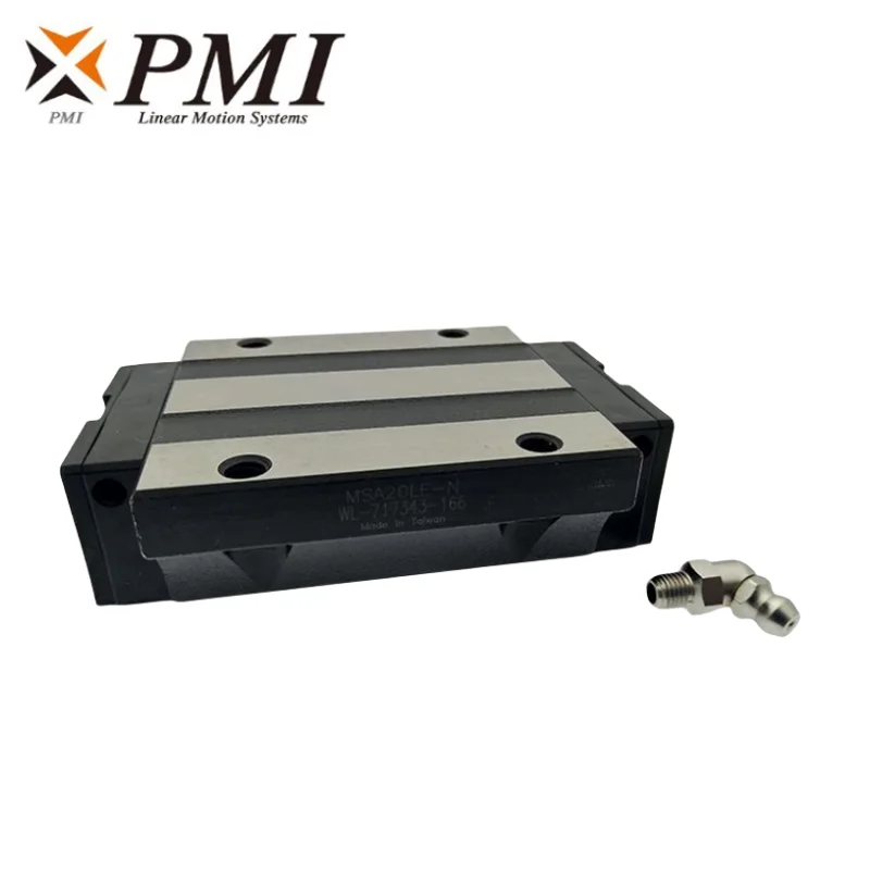 Taiwan PMI block carriage MSA20LESSFCN MSA25LESSFCN MSA30LESSFCN linear guide slider blocks MSA20/25/30LE -N CNC router parts