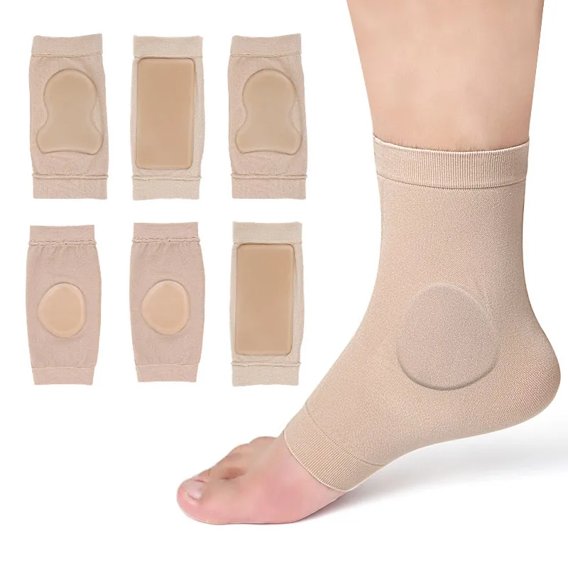 1 Pair Heel Protector Heel Protector Anti Crack Cover Foot SEBS Protective Sports Socks Running Socks