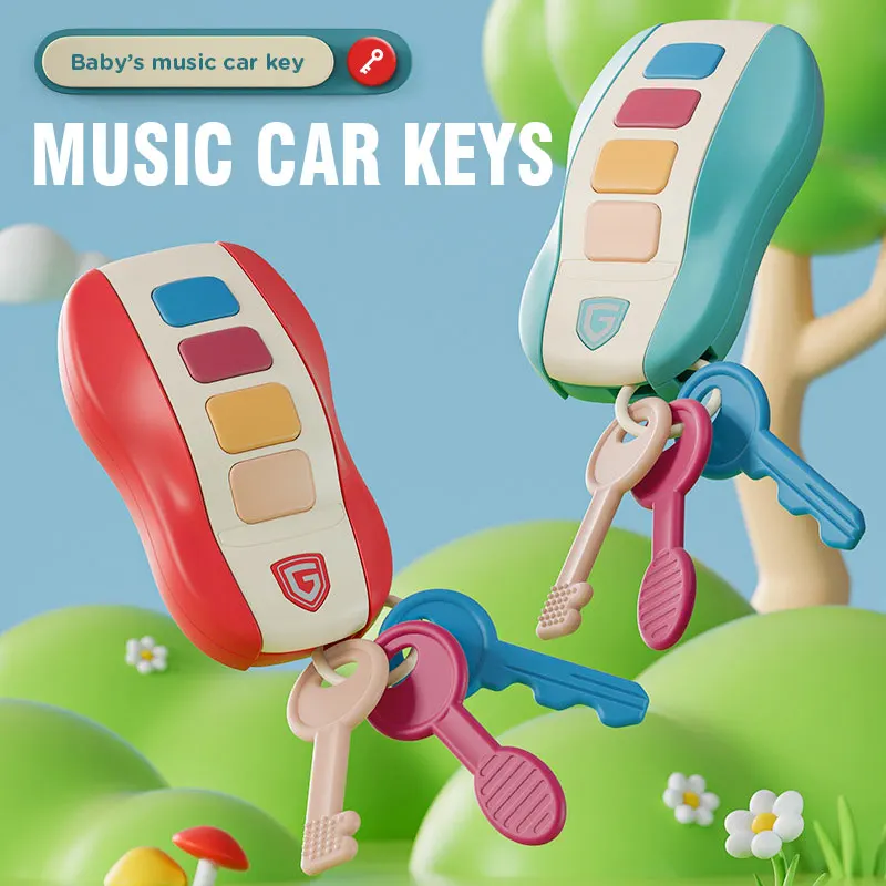 For Kids Toy Phone Keys And Remote Baby Toy Musical Car Key