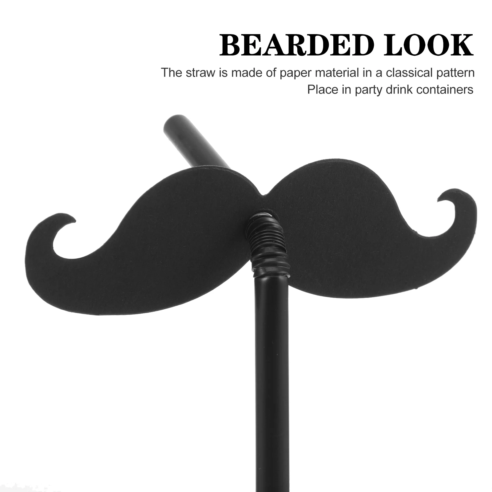 Straw Recreational Supply Party Supplies Decoration Prop Mustache Straws Paper Drinking Tableware Decorative