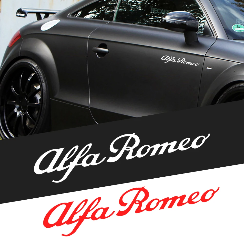 Alfa Romeo Autosticker - Montage op de autodeur