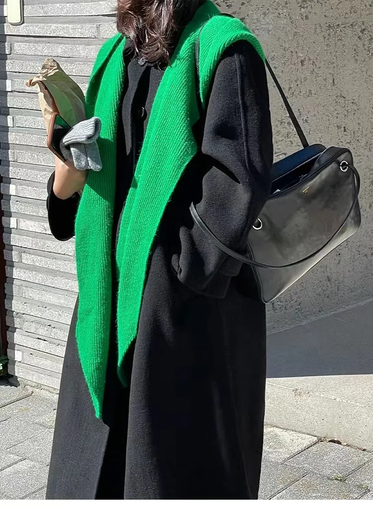 New Fashion Knitting Cowl Hooded Shawl Autumn Winter Warm Scarf Hat Scarf for Women 25*215cm