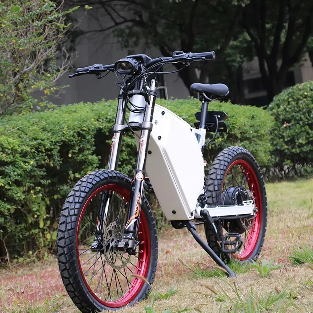 China Fábrica Poderosa Ebike 72V 3000W Suspensão total Bicicleta de montanha elétrica de alta velocidade Bombardeiro furtivo