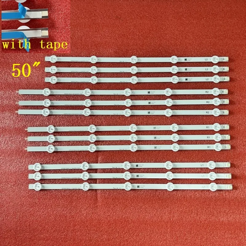 Striscia Di Retroilluminazione A Led Per Lg Lg 50Ln575V-Ze 50Ln5757-Ze 50Ln575R-Ze 50Ln575U-Ze 50Ln5778-Zk 50Ln577S-Zk 50Ln577V 50Ln5400-Ca 50La6208