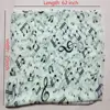 Trendy Women Neck Scarf Ladies Gift Accessory Treble Clef Printed Muffler Chiffon Silk Scarf Music Note Printed Scarf Shawl 6