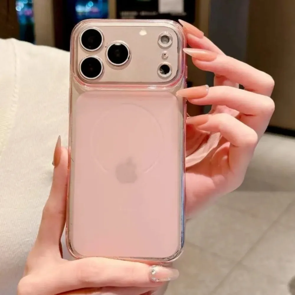 Enhanced Clear Slim Soft Case with Wide-Angle View Window and Premium Transparent Skin-Feel