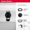 Standard 10-US-AS-12 Garbage Disposer, 1.25 HP, Disposal with Power Cord 6