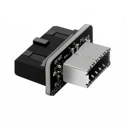 Adaptateur USB 3.0 en tête interne vers USB 3.1/3.2 Type C avant Type E, convertisseur 19P/20P vers TYPE E pour carte mère d'ordinateur 