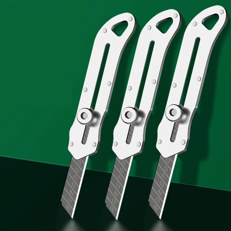 Utility Knife Stainless Steel Pocket Knives Cuchillo Lock Box Cutter Letter Opener Stationery Unpackaging Office School Supplies
