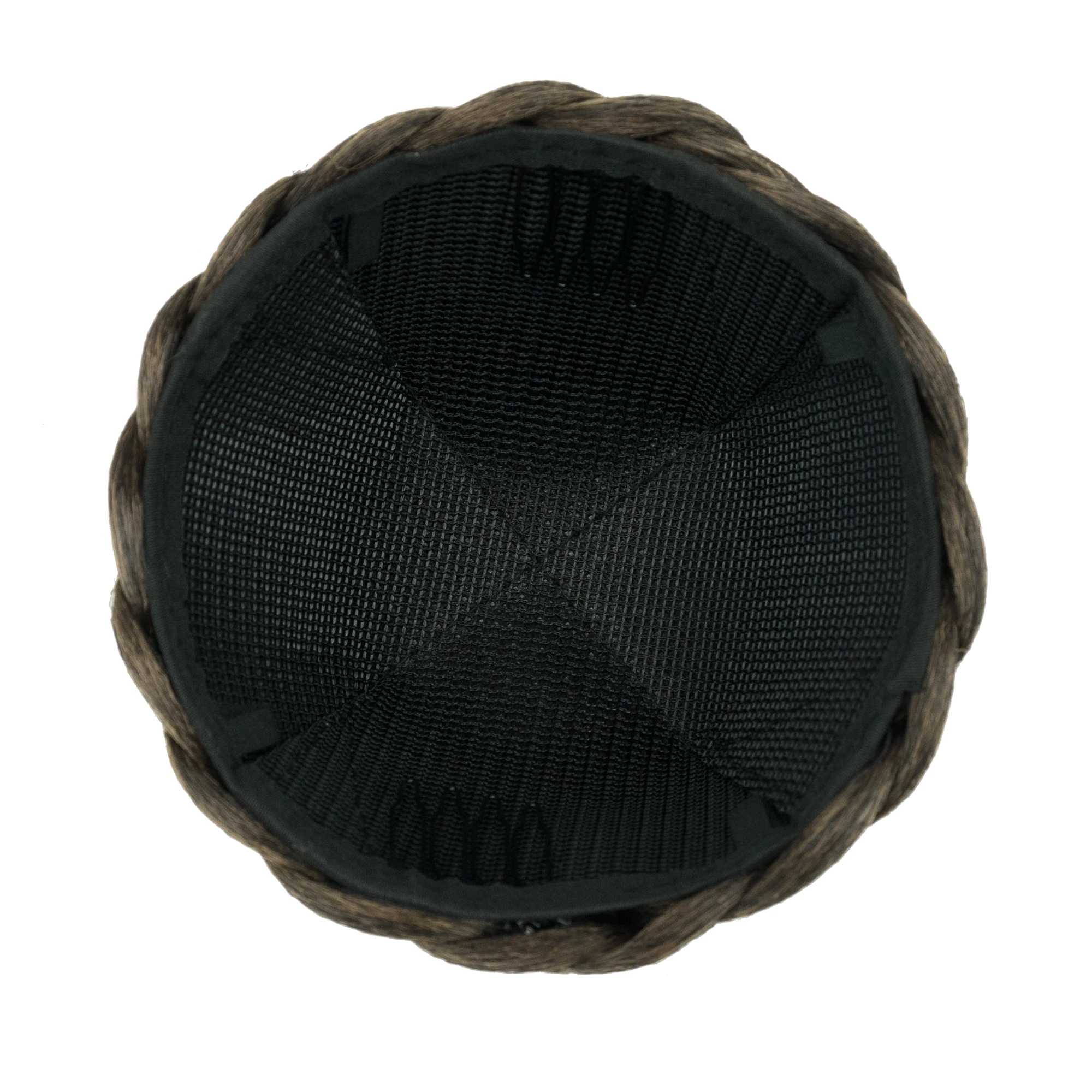 Soowee Chignon intrecciato Capelli sintetici Chignon Dancer Parrucca Updo per ragazze Posticci Scrunchies Copertura per capelli ciambella grigia - immagine 4