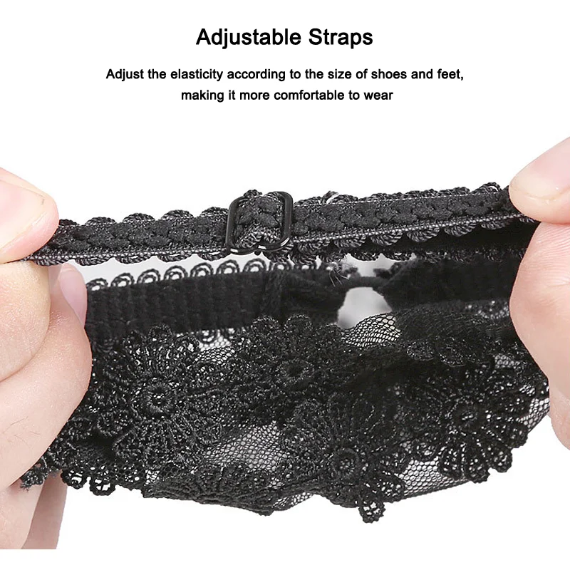Elastic Shoelaces with Anti-Drop Heel Strap - Fashionable Solution for Loose Women's Shoes, Complimentary Shipping