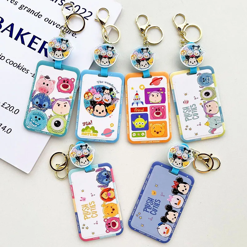 Cartoon Friends Tsum Badge Reel Portachiavi Lavoratori Infermiera Id Holder Girl Boy Accessorio Porta Biglietti Da Visita Retrattile