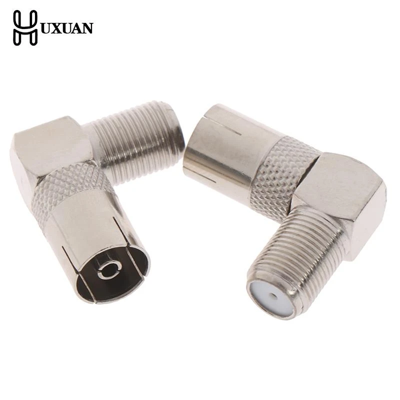 5 Pcs Rf Coaxial 90 Degree Right Angled Tv Aerial Cable Connector Rf ...