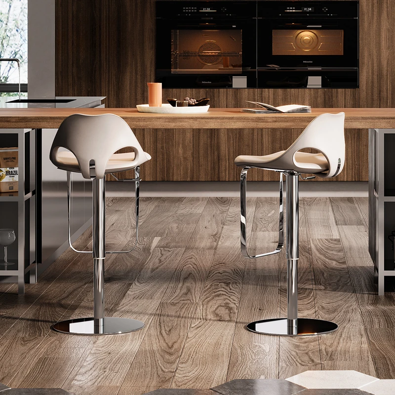 Luxury Swivel Bar Chair Adjustable Height Design Personalized Italian Bar Chairs Relaxing Lounge Taburetes De Furniture
