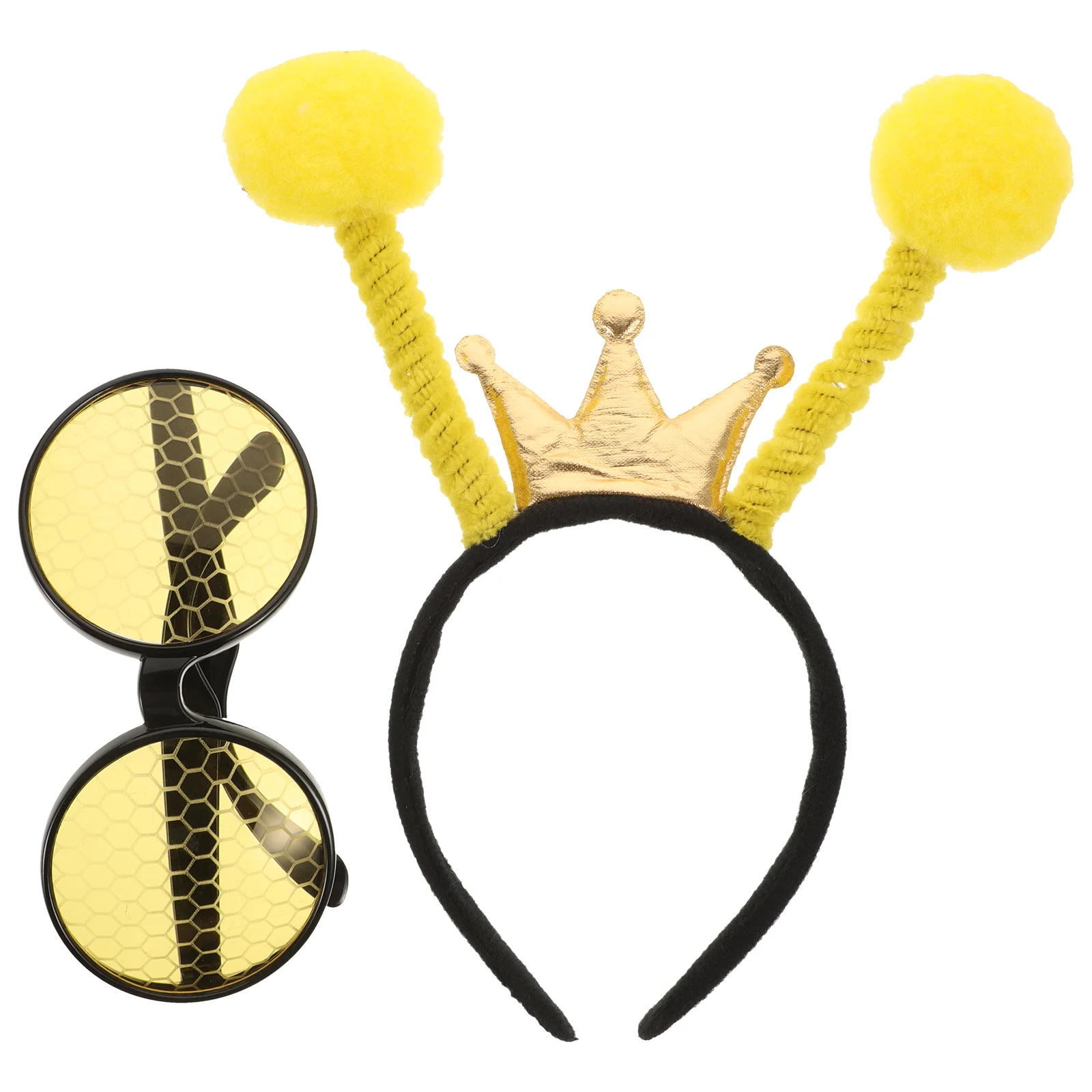 

Bee Headband Glasses Christmas Party Hairbands Adults Style Sunglasses Halloween Apparel Cosplay Wing Props