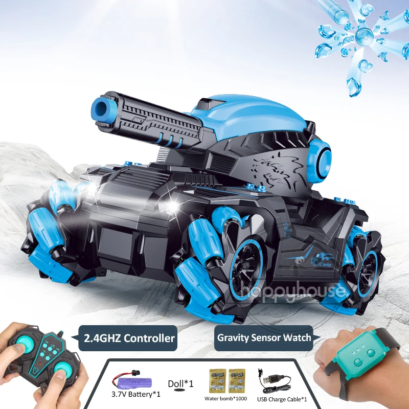 Remote Control Tank for Children Water Bomb Tank Toy Electric Gesture Remote Control Car RC Tank multiplayer RC Car for Boy Kids wall climbing car RC Cars