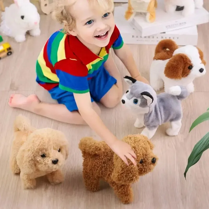 Realistic Plush Simulation Smart Walking Dog Toy