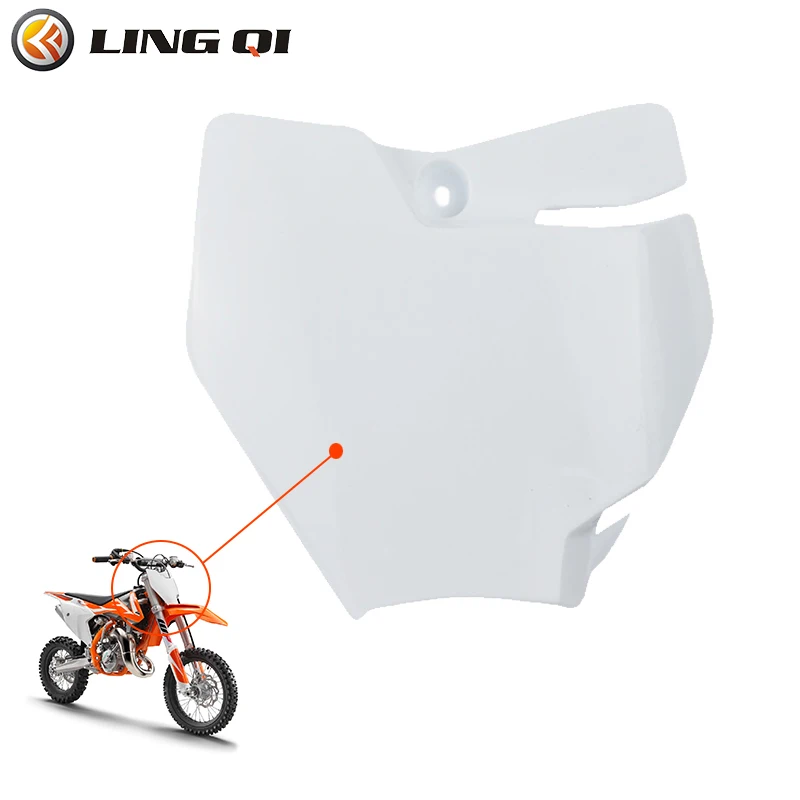 

LINGQI Modified Plastic Front Number Plate Cover Fit For KTM65 Dirt Bike Body Part Number Cover Motorcycle Accessories