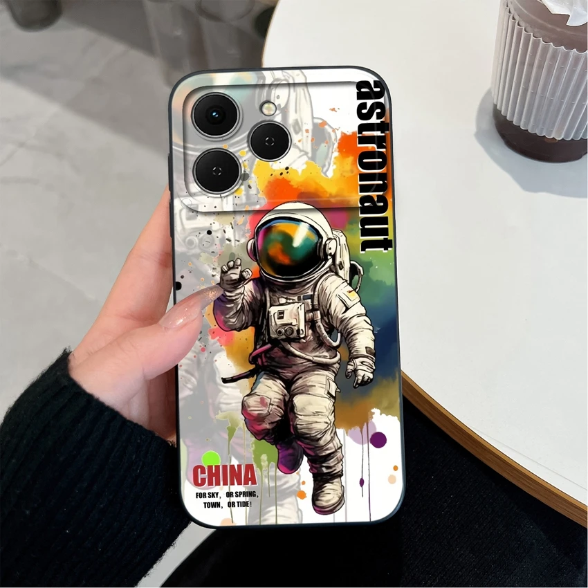 Cute Chubby Girls Pattern Shockproof Silicone Phone Case with Screen Protector
