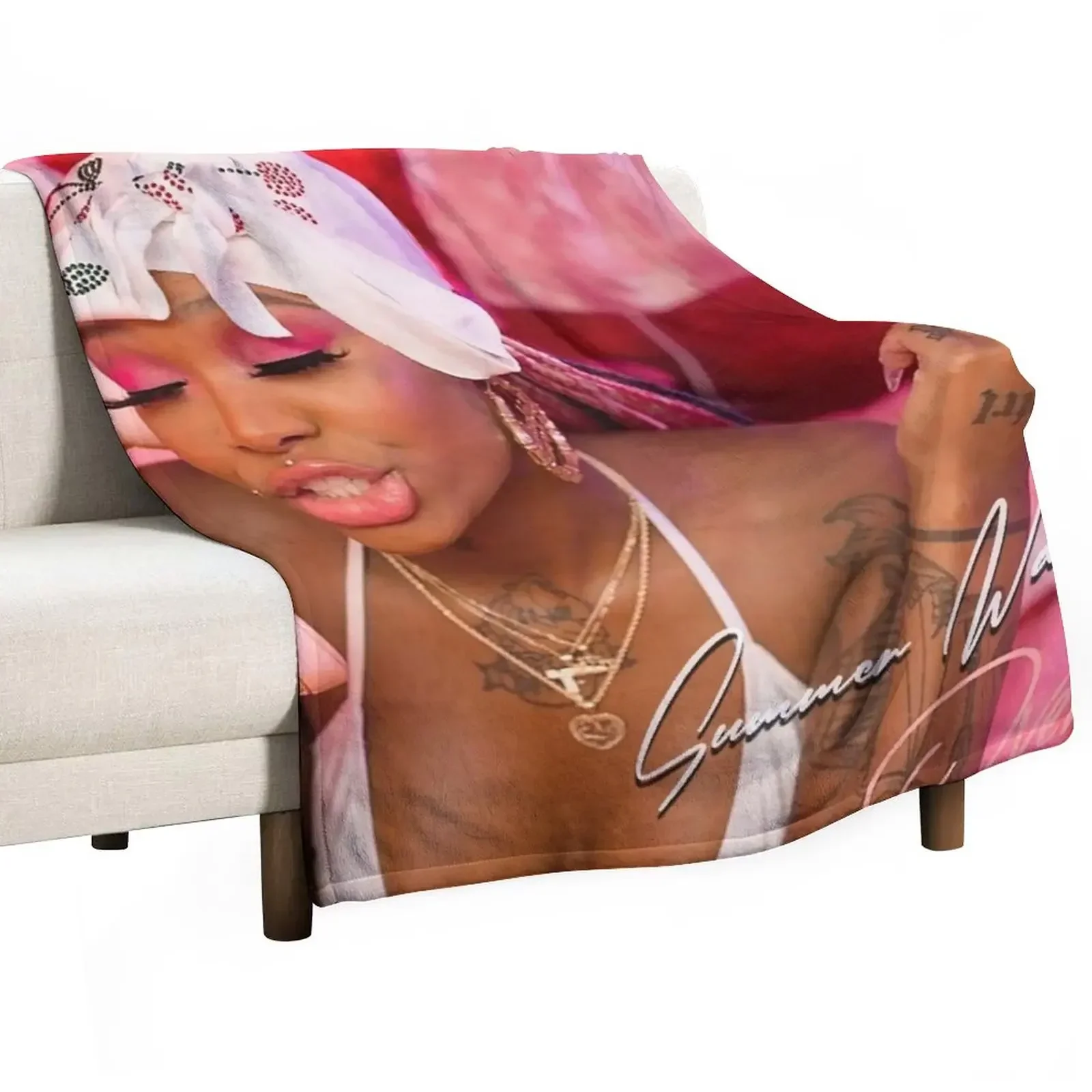 

Fourwal Summer The First and American Throw Blanket Sofa Throw Weighted Decorative Sofa blankets ands Blankets