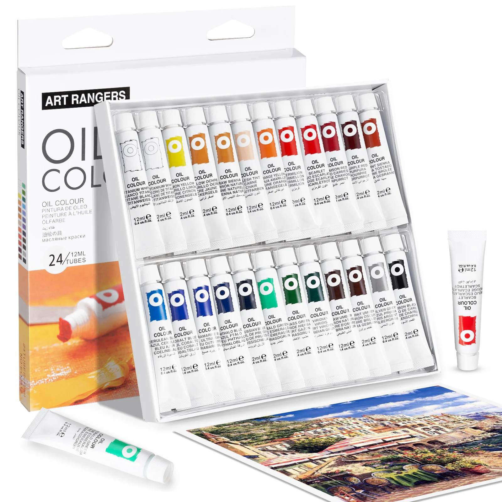 12/18/24color Professional 12ml Oil Paint Set For Artist Oil Painting  Drawing Art Color Paint Supplies - Oil Paints - AliExpress