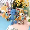 Pet Plush Toy Cat Dog Interactive Teething Toy Animals Bite Resistant Interactive Squeaky Pet Dog Teeth Cleaning Chew Toy 3