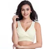 Pregnant Women Bra Vest Style Cross Over Nursing Bra Without Steel Ring Comfortable Sleep Yoga Bra Without Breast Pads 1