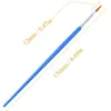 30pcs Fine Tip Paint Brushes, Washable Nylon Bristles for Detailed Artwork, DIY Crafts & Graffiti - Blue Plastic Handles 2