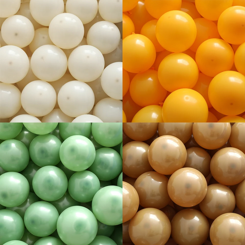 

10-30pcs/lot Retro Green Balloons 5inch Coffee Khaki Cocoa Sand White Avocado Green Latex Globos for Birthday Baby Shower Decors
