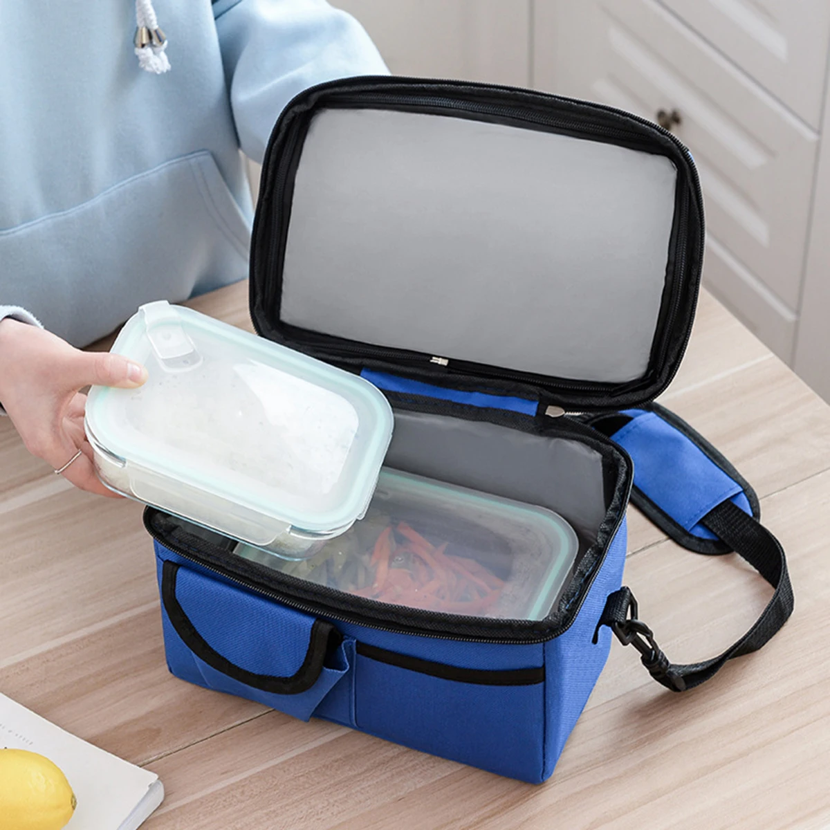 Large Ice Bag Double Insulated Bag Breastmilk Fresh Mummy Bag Food Insulated Bento Bag