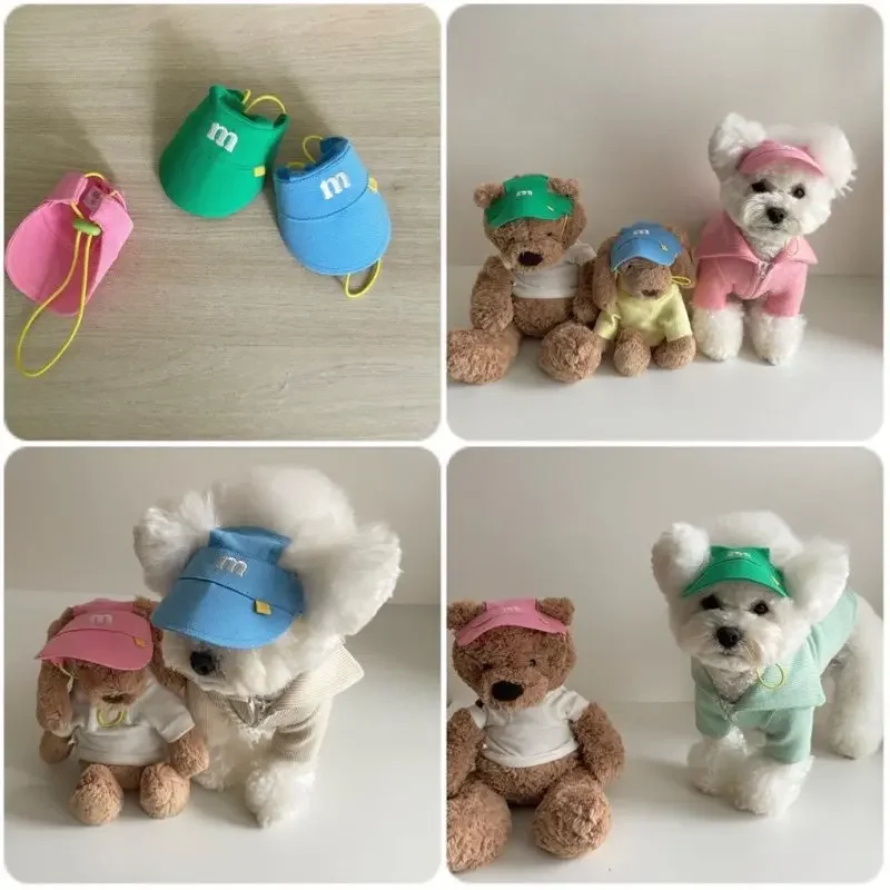 Chapeau brodé pour petits chiens, 3 couleurs, réglable avec élastique, accessoires pour animaux de compagnie - 2025 - Vêtement et accessoires pour chiens - Doglovedesign