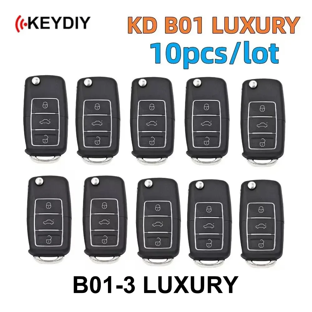 10 Pz/Lotto Keydiy Remote Control B Series B01-3 Luxury Black Universal Kd Car Key Per Kd-X2 Kd900 Kd900 + Mini Kd Urg200 Tool
