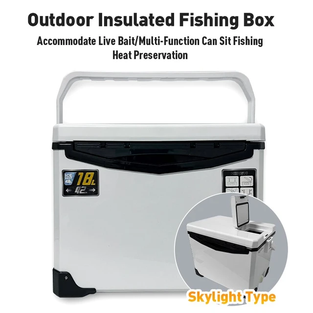 22L Fishing Cooler Box Fishing Live Bait Cooler Tackle Box Fish Lure Box  Refrigeration Case Camping Heat Preservation Box - AliExpress