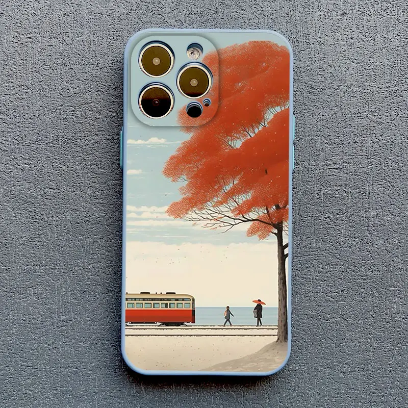 Autumn Maple Leaf Scenery Fall Phone Case