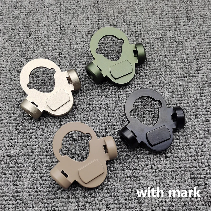 Tactical AEG Rear Clip Strap Strap Buckle QD Sling Mount Push Botton Adapter Fit For M4 M16