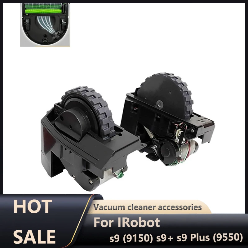 Left&Right Drive Wheel Assembly Module Compatible with irobot Roomba S9 S9+ S9 Plus Robot Vacuum Cleaner Replacement Parts(L+R)